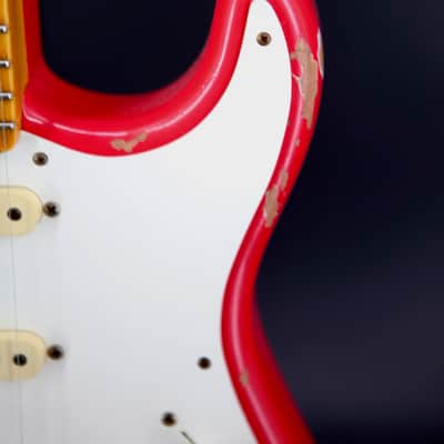 Fender Custom Shop '57 Reissue Stratocaster Relic Aged Fiesta Red image 12