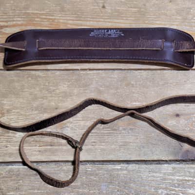 Original 1953 Bobby Lee No-Mishap Guitar Strap *Brown Leather* image 2
