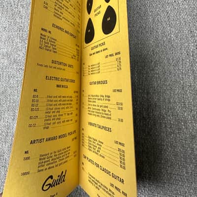 Guild Catalog Price List June 15, 1968 - Yellow image 5