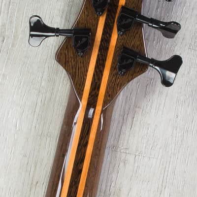 Mayones Patriot 5 V-Frets 5-String Multi-Scale Bass Guitar (Trans Jeans Black 3-Tone Blue Burst Out) image 7