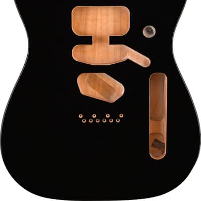 Fender Deluxe Series Telecaster SSH Alder Body Modern Bridge Mount, Black image 6
