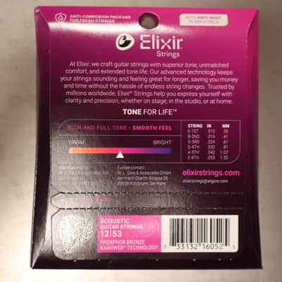Elixir 16052 Acoustic Phosphor Bronze 012-53 with NANOWEB image 2