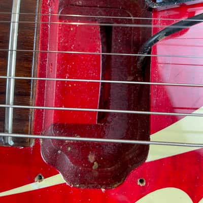 Hamer Miller High Life from 1986 in Red/Gold with original Hardcase image 13