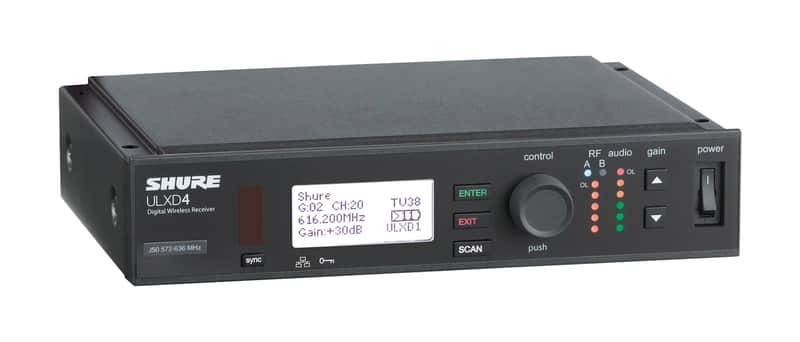 Shure ULXD4-H50, Single-Channel Digital Wireless Receiver - H50 (534-598 MHz) image 1