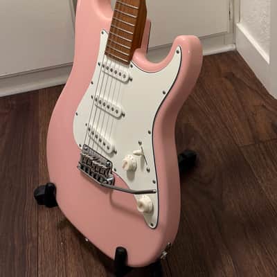 Suhr Custom Classic S SSS with Roasted Maple Neck and Fretboard in Shell Pink image 8