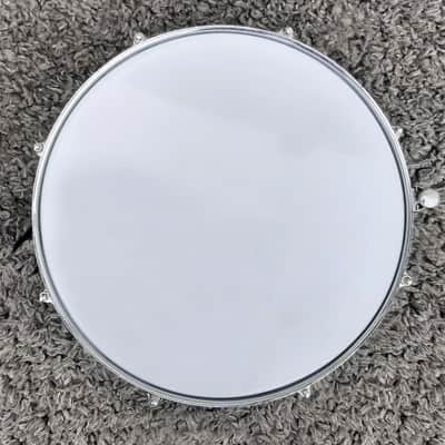 1980's Ludwig B/W Badge Green/Silver Duco 14" x 5" Snare Drum image 8