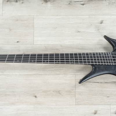 Mint Legator HB5F Multi-Scale 5-String Bass, Satin Black Burl image 7