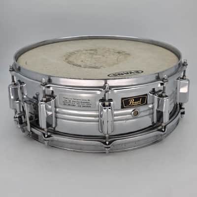 Used Vintage Pearl Jupiter Chrome Over Brass Snare Drum 14x5 - Very Good