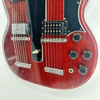Gibson Custom Jimmy Page 1969 EDS-1275 Doubleneck Collector’s Edition Aged, Played & Signed - Cherry image 5