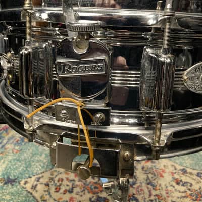 Rogers - 5x14" Dyna-Sonic 5 Line - Chrome Over Brass Snare Drum. No. 37 image 9