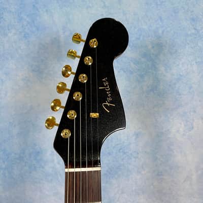 2025 Fender Japan Traditional Collection '60s Jazzmaster – Black Pearl / Gold, Matching Headstock, MIJ image 3