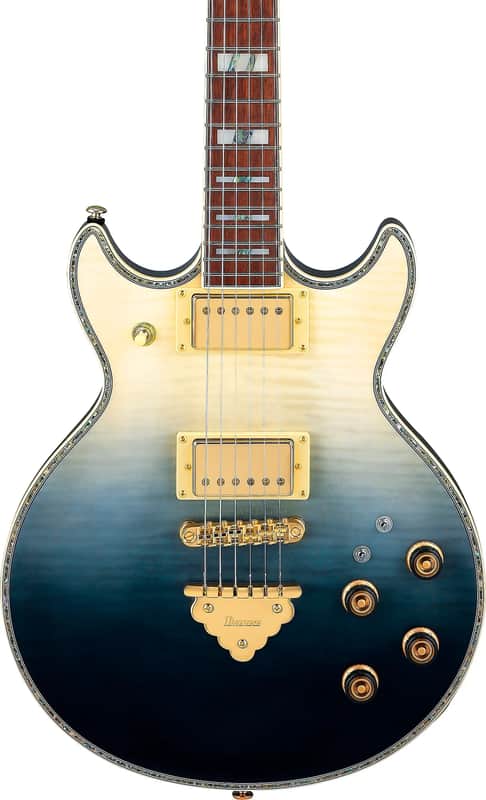 Ibanez AR420 Standard Electric Guitar, Jatoba Fingerboard, Black Mirage Gradation image 1