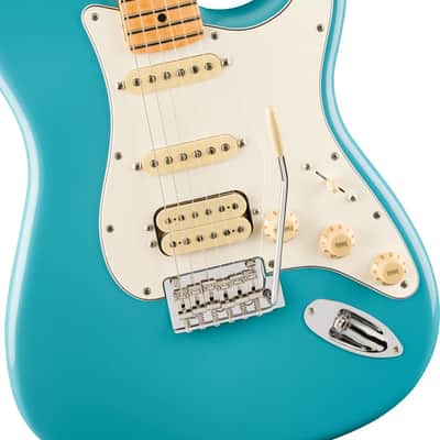 Fender Player II Stratocaster Electric Guitar HSS, Maple Fingerboard, Aquatone Blue image 5