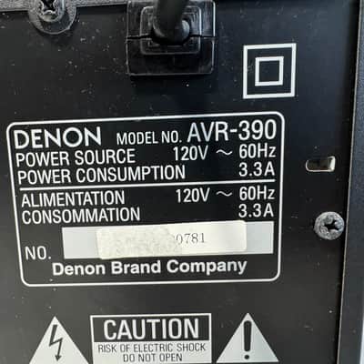 Denon AVR-390 Receiver HiFi Stereo Audiophile HDMI 5.1 Channel Surround Sound image 6