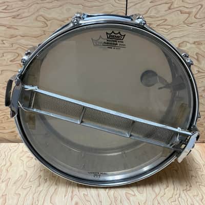 Rogers "7-Line" Dyna-Sonic 5x14" Brass Snare Drum with "Beavertail" Lugs 1963 - 1967 - Chrome imagen 5