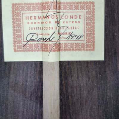 Rarity: Conde Hermanos Flamenco Guitar Media Luna "Paco de Lucia" Negra 1998 image 5