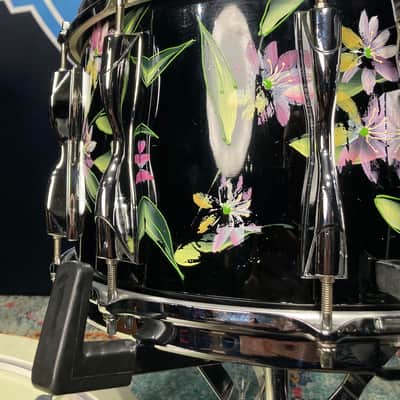 Yamaha - 8x14" SD980 Vintage MIJ Recording Custom, Hand-Painted Snare Drum, Immaculate! 1980s image 9