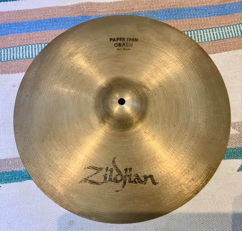 Zildjian Zildjian 16’’ paper thin crash cymbal 1996 image 1