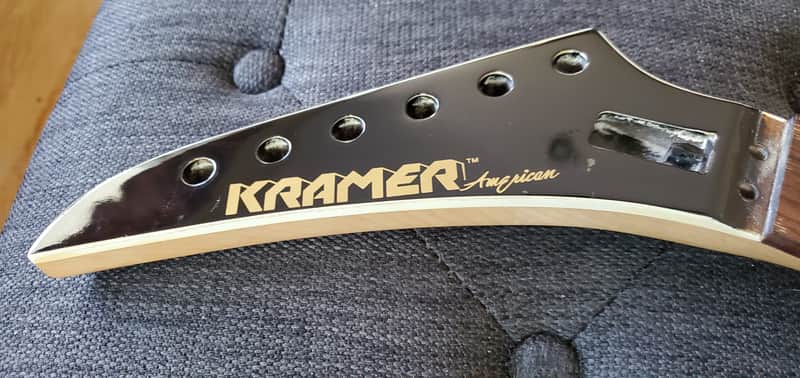 kramer Neck NOS Rosewood Left/Reverse Bound Headstock Inlay 12th Fret, Near Mint image 1