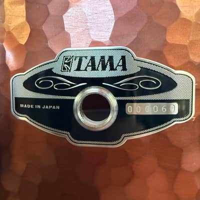Tama Hand Hammered Copper Snare Drum 14x5.5 MIJ Japan Serial #00060 All Original image 2