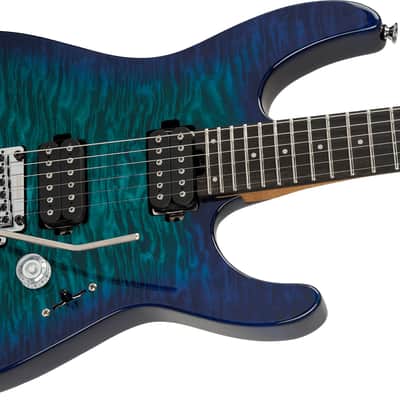 PRE-ORDER - CHARVEL PRO-MOD PLUS DK24 DINKY HH 2PT EBONY / CHOLRINE BURST image 1
