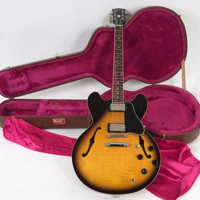 1995 Gibson ES-335 Dot Reissue - Sunburst - Flamed Maple! - Original Case image 5