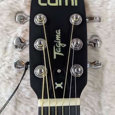 Tagima LUMI-X BK Black Smart Acoustic-Electric Guitar - Built-in Effects-B Stock image 6