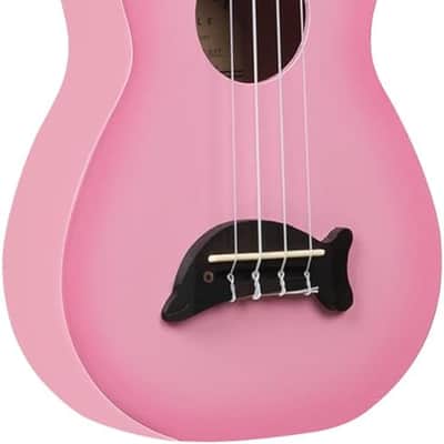 Kala MK-SD Makala Dolphin Soprano Ukulele - Pink Burst image 8