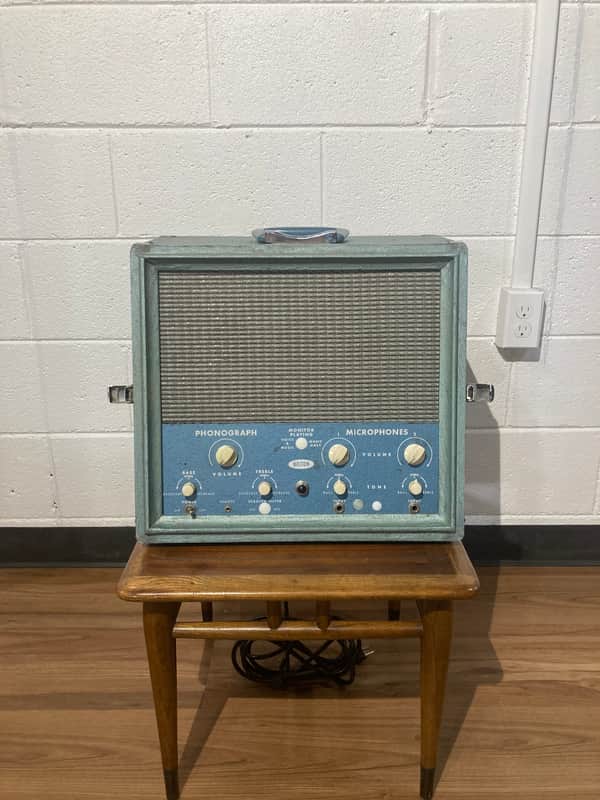 Hilton HP-95 1965 - Dual 6L6 guitar head - blue image 1