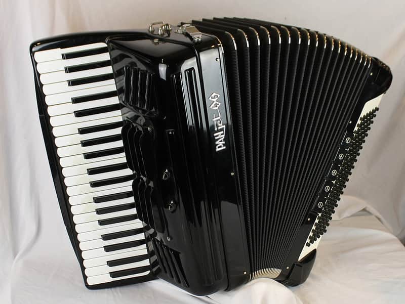 7867 - Black Pancordion Panjet 45 Piano Accordion LMMH 41 120 imagen 1
