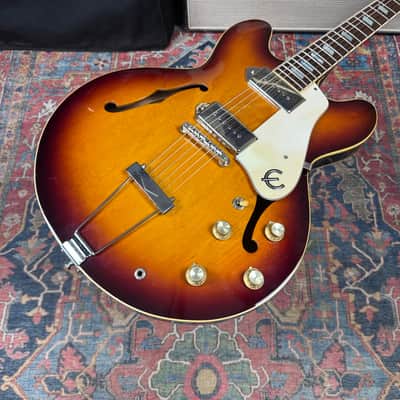 1991 Epiphone Sunburst Casino Pre-Elitist Made in Japan Terada HSC image 9