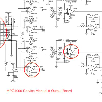Akai Mpc4000 8 output board PC-48P IB-48P image 7