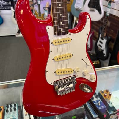 Squier Stratocaster Made In Japan with System 1 Tremolo, Red - Pre Owned image 1