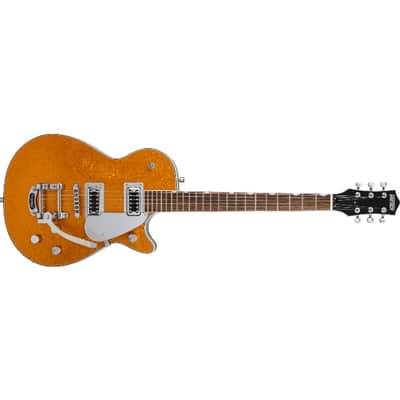 Gretsch G5230T Electromatic® Sparkle Jet™ FT Single-Cut with Bigsby®, Laurel Fingerboard, Gold Sparkle image 2