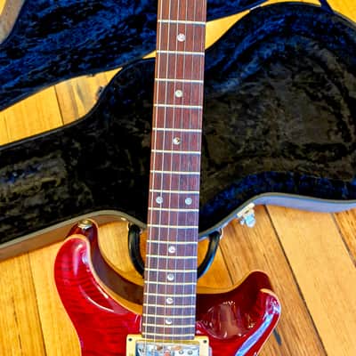 PRS McCarty Hollowbody - Translucent Red Flame Top image 3