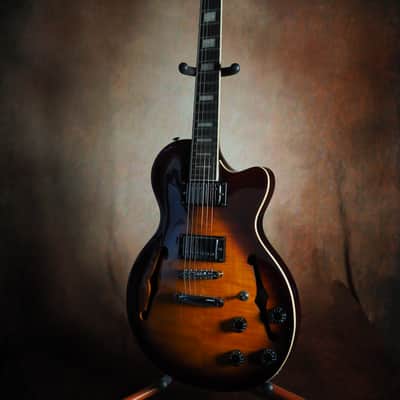 Firefly Aerosonic FFLPS Les Paul style - Red Tobacco Sunburst image 4