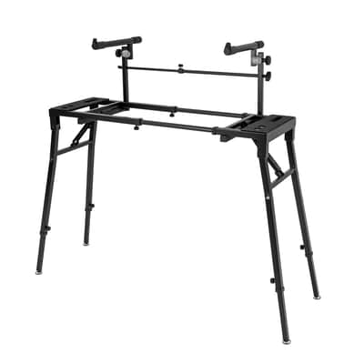2-Tier Keyboard Stand – Adjustable DJ Workstation & Piano Synth Stand (330 lb Capacity) image 9
