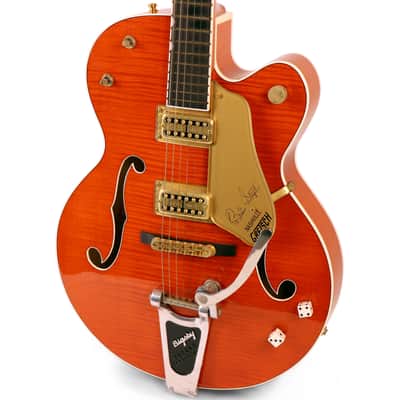 2001 Gretsch Brian Setzer Signature 6120SSU Nashville, Orange Tiger Flame image 2