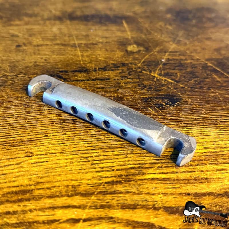 Gibson Custom Shop Aluminum Stopbar Tailpiece *Heavy Relic* (2020s - Nickel) image 1