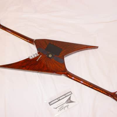 Jackson USA  Custom Shop NAMM Rhoads Doubleguitar, 1 of 1, ultra rare Root Beer Swirl image 24
