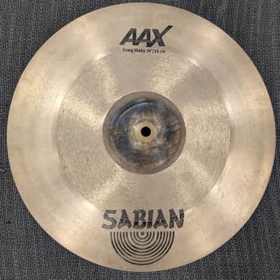 Sabian 14" AAX Freq Hi-Hat Cymbals (Pair) 2019 - Present - Lathed/Unlathed image 2