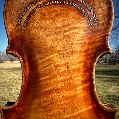 Old Grafted Montagnana Label Violin attributed to Nicholas Vasich 4/4 image 9