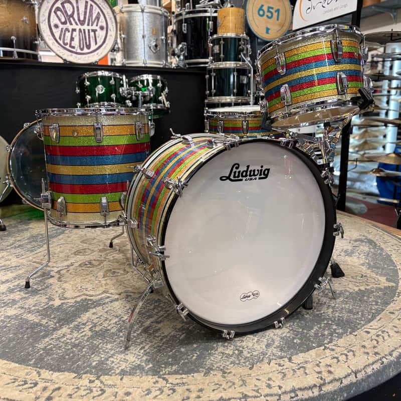 Ludwig Classic Maple 13-16-22 w/ Snare - Salesman Sparkle image 1