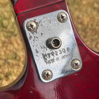 VIDEO ... 1977 Greco SG-400T ... Catalogue CUSTOM ORDER … BIGSBY STRING-TROUGH + Maxon U-1000 PAF "Burst" REPLICA / Clone Humbuckers ... Made in Japan Lawsuit Era + GIGBAG image 7