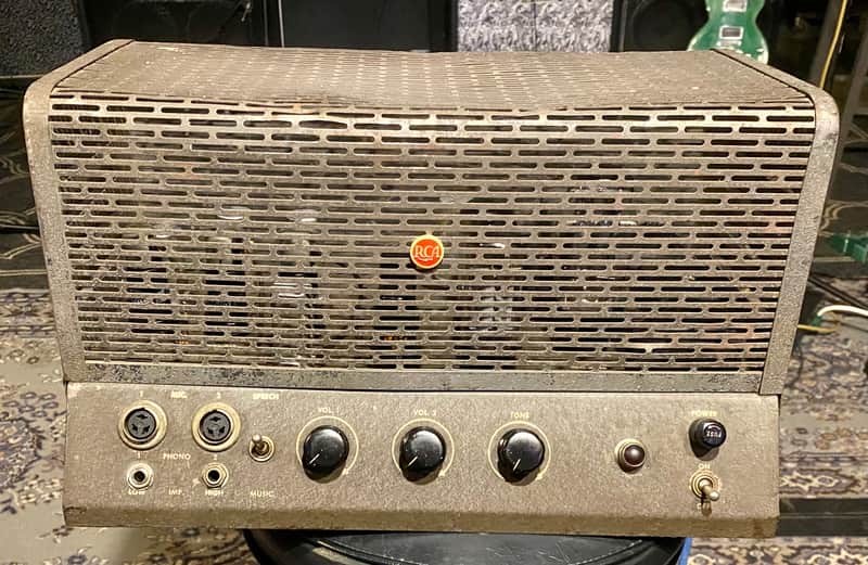RCA MI-12224 Guitar PA Tube Amplifier 1940s in Grey image 1