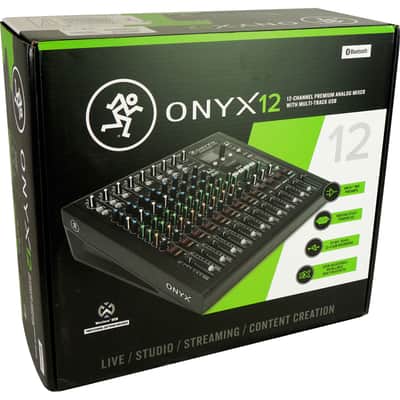 Mackie ONYX12 12-Ch. Mixer w/Multi-Track USB/EQ+Bluetooth+Se Electronics Mic image 11