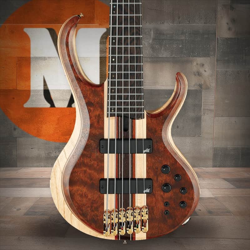 Ibanez BTB Premium 6 String Electric Bass w/Bag - Natural Shadow Low Gloss (BTB1836NDL) image 1