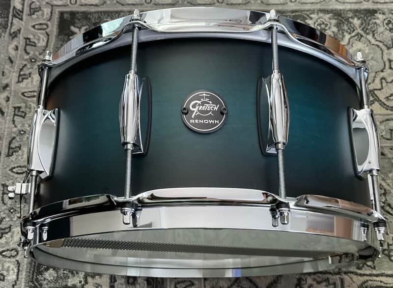 Gretsch Renown 6.5X14” Satin Antique Blue Burst Snare Drum RN2-65145-SABB image 1