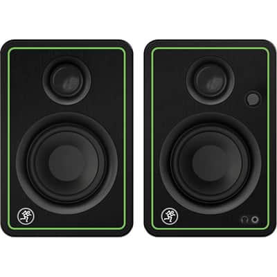 Mackie CR3-X Series 3" Studio Monitors (Pair) with 3' REAN Stereo Breakout Cable Bundle image 3