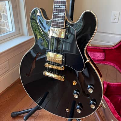 2022 Gibson ES-345 Gloss Limited Edition - Ebony Black image 2